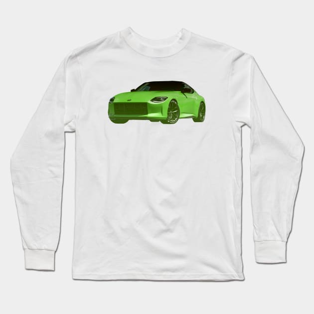 Nissan 400Z Lime Long Sleeve T-Shirt by gtr